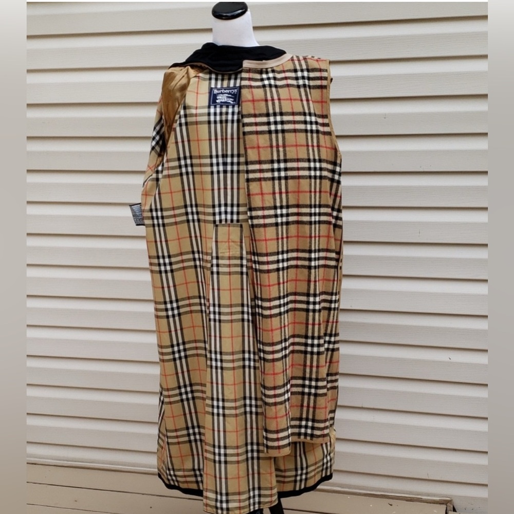 BURBERRY'S NOVA CHECK LINED WITH REMOVABLE PLAID WOOL LINER CLASSIC TRENCH COAT - Picture 6 of 14